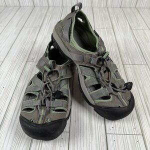 Keen Sandal Shoes Clearwater CNX Size 7 Green Gray Waterproof Lightweight